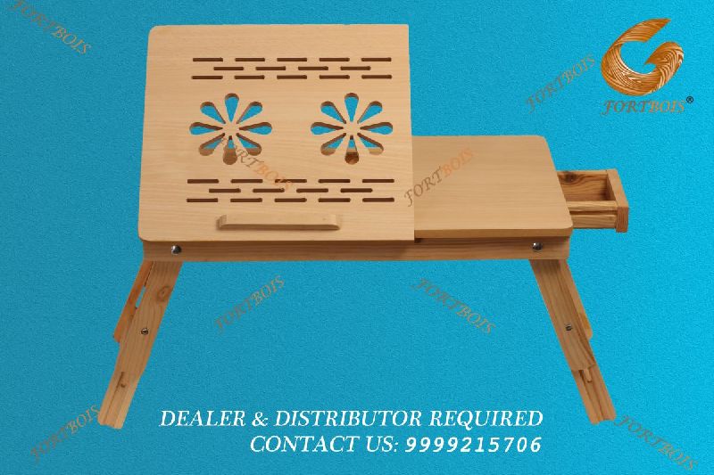 Portable Laptop Table With Drawer And Mouse Tray With Adjustable Legs