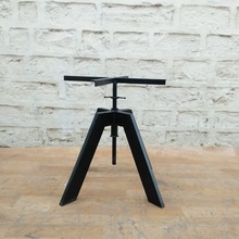 Industrial Iron Crank Cafe Table Base