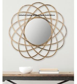 Metal Wall Antique Gold Mirror