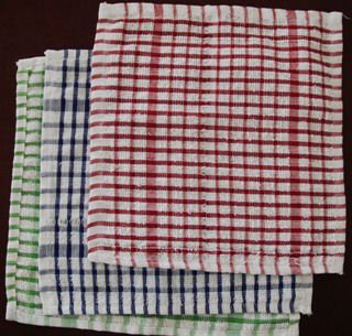 100% Cotton Woven Dish Towels, for Home, Pattern : Yarn Dyed