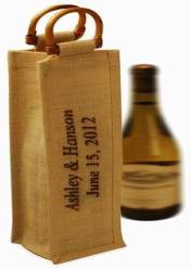 JUTE SINGLE BOTTLE BAG