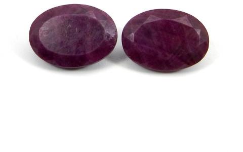 Ruby Gemstone 14x10mm Oval Faceted Cut 7.65 Cts