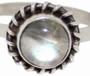 925 Sterling Silver Labradorite Gemstone Ring