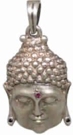 925 Sterling Silver Lord Buddha Shape Pendant