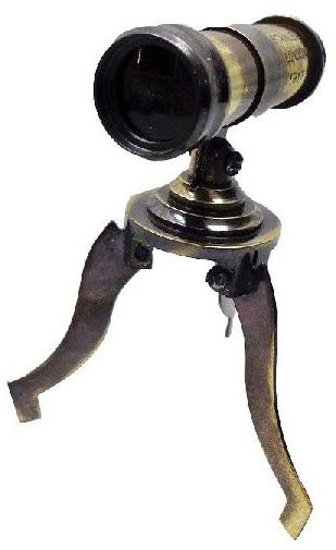 Antique Brass Mini Tripod Telescope