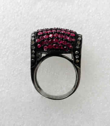 Diamond Ring with Ruby