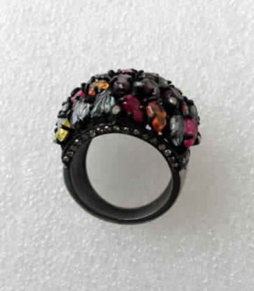 Diamond Ring With Tourmaline