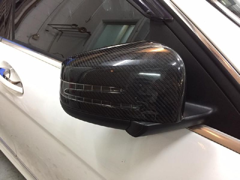 Mercedes benz c class carbon fiber mirror cover amg look (Premium Car Accessories - DealKarDe )