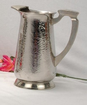 Metal Stainless steel hammered jug, Feature : Stocked