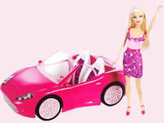 Barbie Doll and Glam Convertible