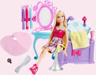 Barbie Hairtastic Colour and Wash Salon