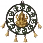 Glorious Wall Hanging of Lord Ganesha with the Bells