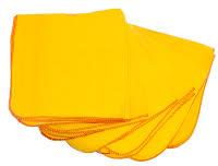 Cotton Yellow Duster, for Cleaning Purpose, Pattern : Plain