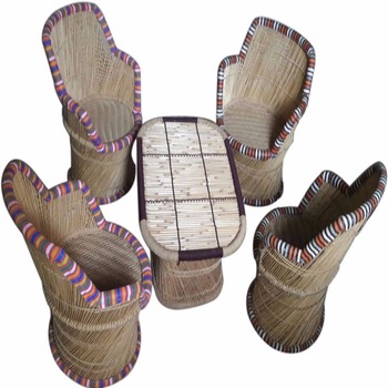 Ajmer bamboo Mudda Chair