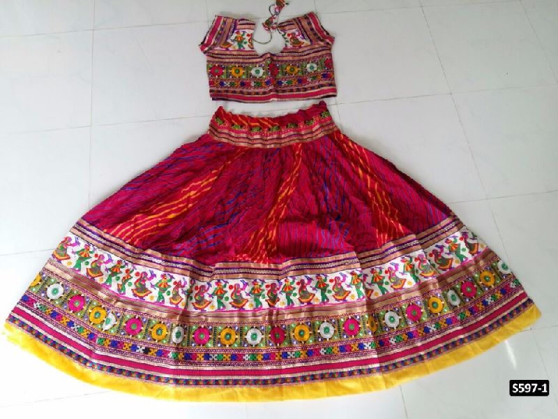 Navratri Special Ghagghra In Cotton Fabric, Supply Type : In-Stock Items
