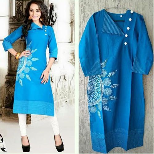 Printed Ladies Stylish Kurti, Size : M, XL