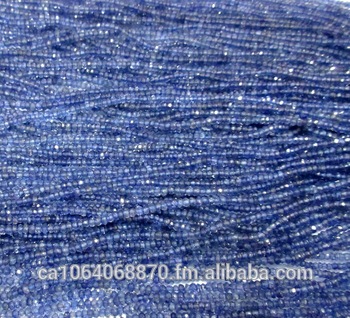 Gemstone-Rondelle-Micro-Faceted-Beads-Full-Strand, Size : Customers' Requst