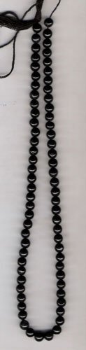 Black Onyx plain rd. gem beads, Stone Size : 6mm