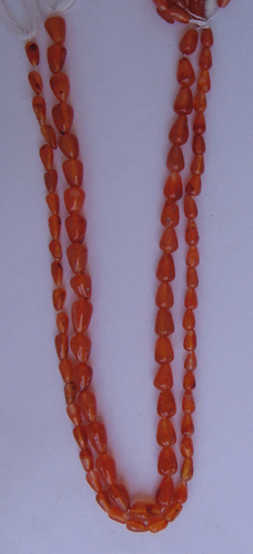 Carnelian plain drops beads, Stone Size : 1.50 to 2.50mm cts