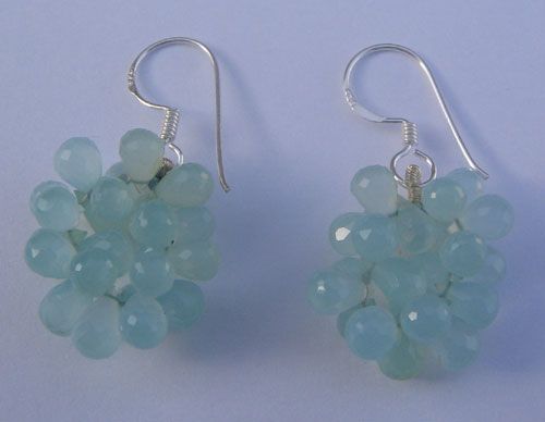 Chalcedony Drops Earring