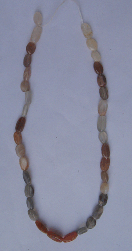 Moon stone plain oval beads, Stone Size : 7x9mm