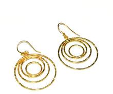 Medallion Jewels Wire Brass Dangle Earrings, Occasion : Anniversary, Engagement, Gift, Party, Wedding