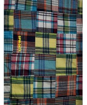 100% Cotton Yarn Dyed madras patchwork fabric, Supply Type : In-Stock Items