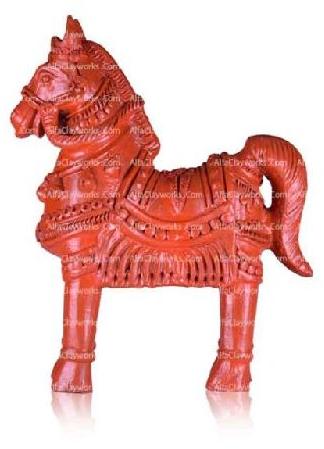 Clay HORSE STATUE