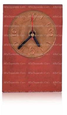 Clay Table Clock