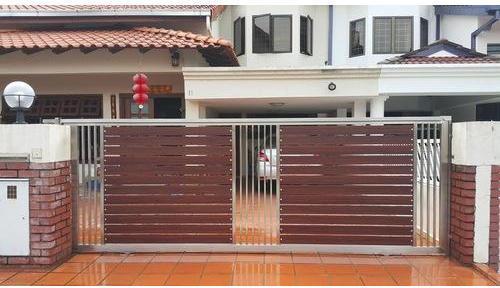 Ghat Kabalaji Polished Designer Stainless Steel Gate, Size : 1012ft, 2x6ft, 3x6.5ft, 6x6ft