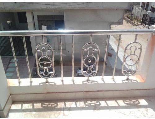 Ghat Kabalaji Polished Plain Designer Stainless Steel Railing, Grade : BS, DIN, GB, JIS