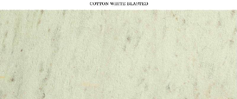 Cotton White Blasted Marbles