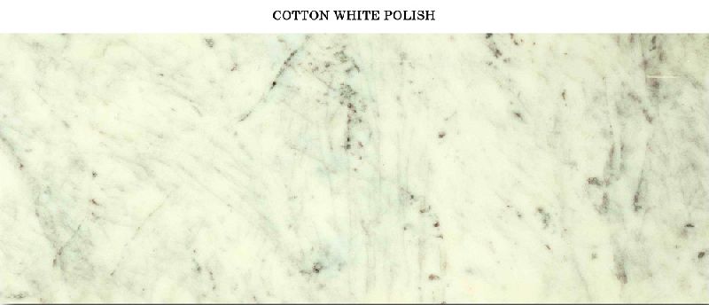 Cotton White Polish Marbles