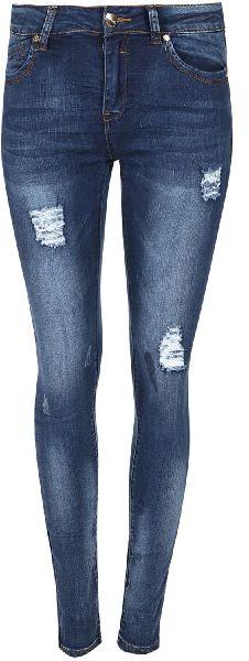 Jfil Faded Cotton ladies denim jeans, Feature : Anti-Shrink