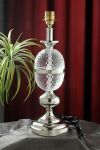 BRASS Crystal Lamp, for LED/CFL UPTO MAX 60 WATT, Size : 44 CMS