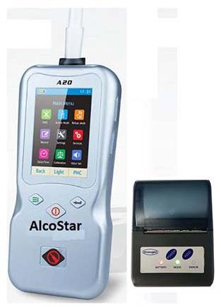 Alcohol Breath Analyzer-AlcoStar-A20 Bluetooth Printer