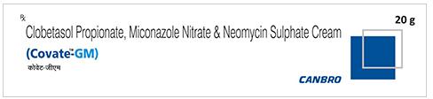 Clobetasol Propionate 0.05% + Miconazole Nitrate 2.0% & Neomycin Sulphate 0.5% Cream