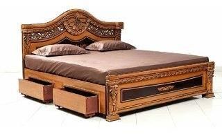 Polished Natural Wood Designer Cot Bed,, Dimension : 24x24x10inch, 25x25x11inch, 27x27x13inch, 28x28x14inch