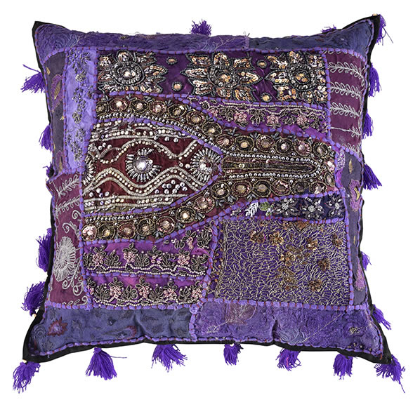 Khambariya Embroidery Cushion Cover