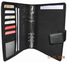 Ring binder with 6 card holder