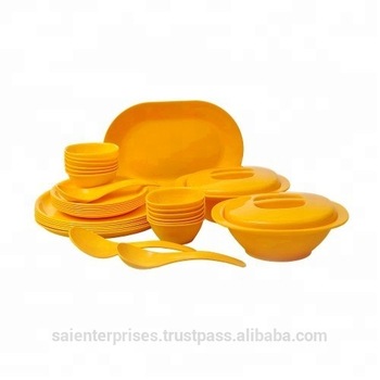 Microwave Colour Plastic Dinner Set, Size : Customized Size