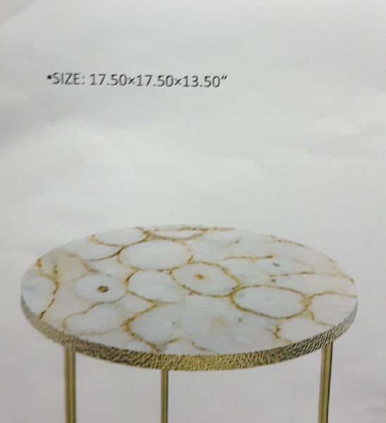 Rectangular Agate Table Top, Color : Silver
