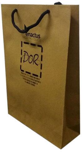 Brown Printed Paper Bag, Feature : Easy Folding, Easy To Carry, Eco-Friendly