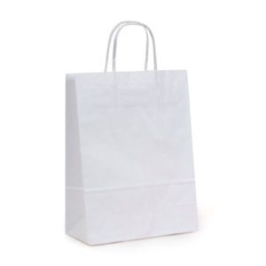 White Kraft Laminated Paper Bag