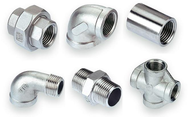 Duplex Steel Threaded Pipe Fittings, for Construction, Industrial, Feature : High Strength, Perfect Shape