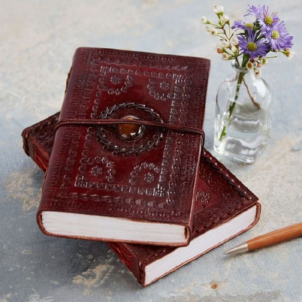 Handmade leather diaries, for Gifting, Personal, Size : Large, Medium