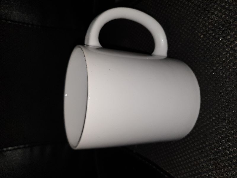 Zenica handicraft Polished Ceramic sublimation mug, for Drinking, Gifting, Size : Medium