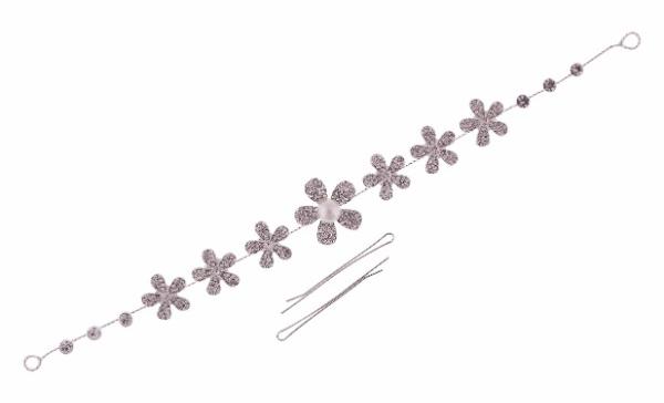 STONE STUDD HAIR PIN METAL TIARA (HAT5)