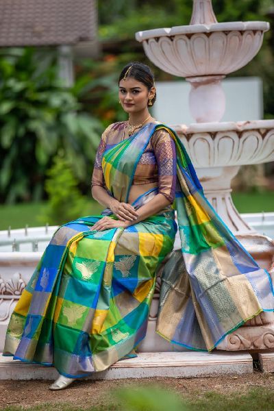 Green Kanchipuram Silk Sarees