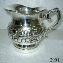 HANDGRIP Solid Copper Silver Pitcher, Style : Western